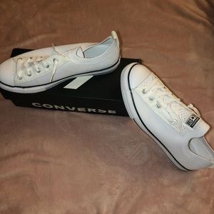 NIB White Converse Shoreline